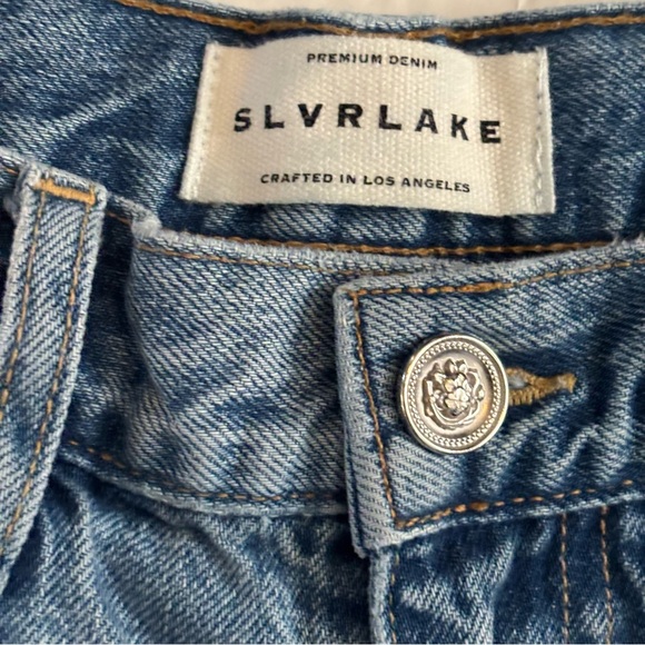 SLVRLAKE Grace Jeans Great Romance Wash Wide Leg High Rise Cotton size 26 - Picture 2 of 16